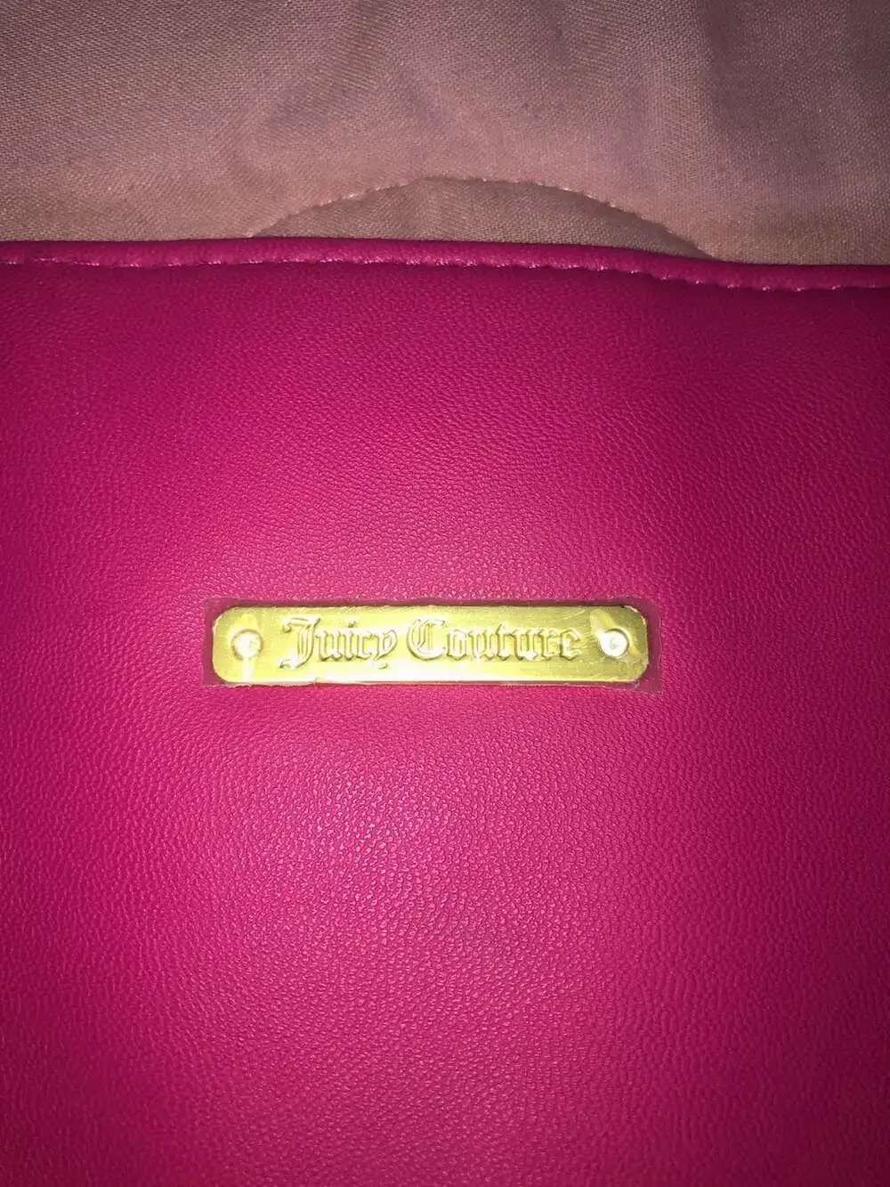 Juicy Couture Hot Pink and Black Sequin Large Tote Shoulder Bag